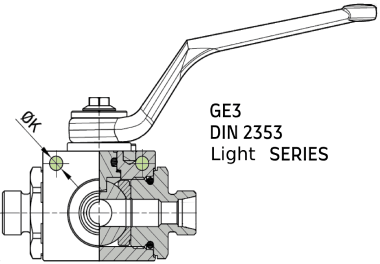 Кран шаровый метрика, серия L