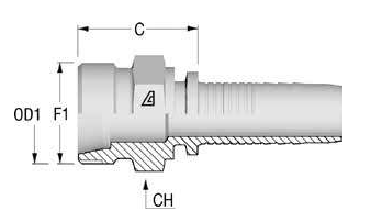 DKO-L конус 24° наружная резьба
