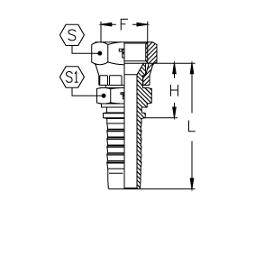 JIS "TOYOTA" BSP внутренняя резьба двойная обжатая гайка