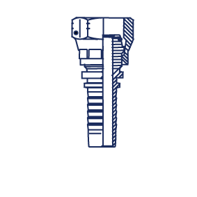 DKO-S внутренняя резьба обжатая гайка