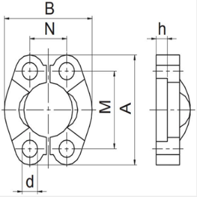 Полуфланцы SAE J518 серия 3000 код 61