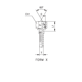 Фитинг Interlock Cast BSP штифтованная/накидная гайка O'ring ISO 8434-6 (BS 5200)