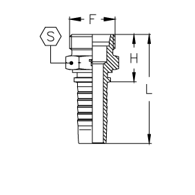 DKO-S Наружная резьба