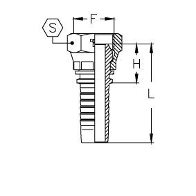 BSP Внутренняя резьба обжатая гайка