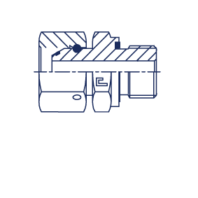 Адаптер BSP с накидной гайкой упл тип E