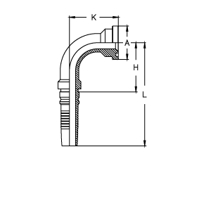 Фланец Interlock SAE код 62 угол 90° Фланец Interlock SAE код 62 угол 90°