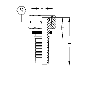 DKO-L Внутренняя резьба O'RING