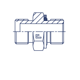 Прямой адаптер BSP уплотнение тип H