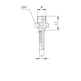 Фитинг Interlock Cast BSPT наружная резьба Interlock