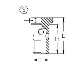 Фитинг универсальный CX BANJO BOLT дюймовый