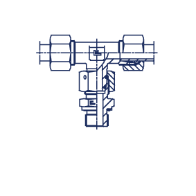 T-образные метрика, уплотнение тип Е в сборе с В3