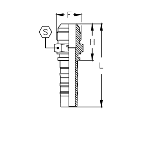 JIC наружная резьба конус 37°