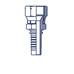 JIS BSP внутренняя резьба двойная обжатая гайка