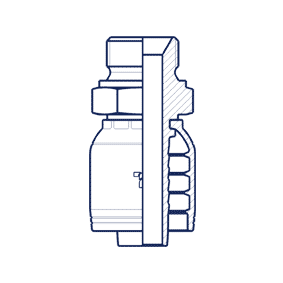 Фитинг предпресованный BSP наружная цилиндрическая резьба (серия H)