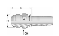 JIC конус 37° наружная резьба