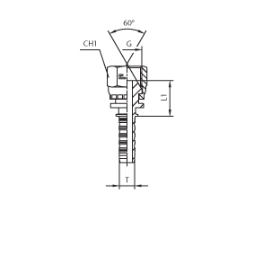 BSP внутренняя резьба обжатая гайка