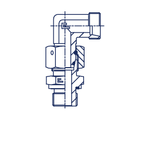 Угловые BSP уплотнение тип Е в сборе с В4
