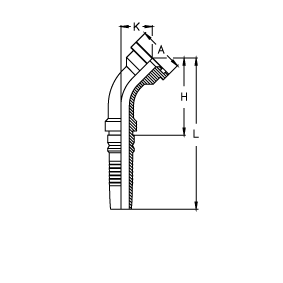 Фланец Interlock SAE код 62 угол 45° Фланец Interlock SAE код 62 угол 45°