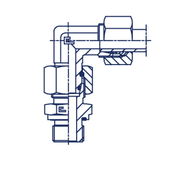 Угловые BSP уплотнение тип Е