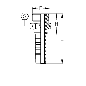 ORFS Наружная резьба