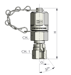 JIC накидная гайка