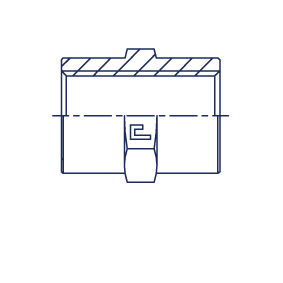 Прямой адаптер метрич. резьба с накидной гайкой