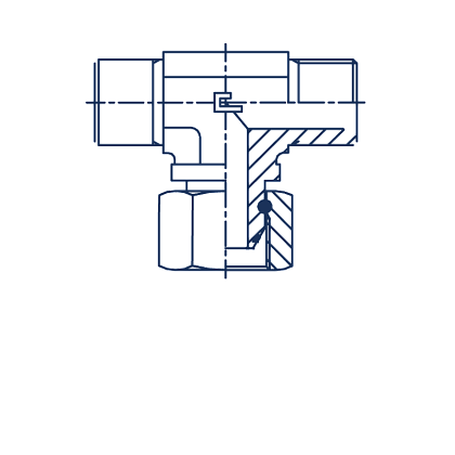 T-образные BSP с накидной гайкой