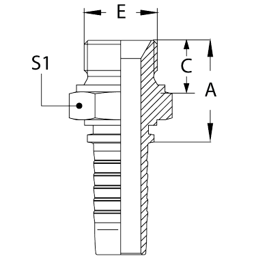 BSP наружная резьба