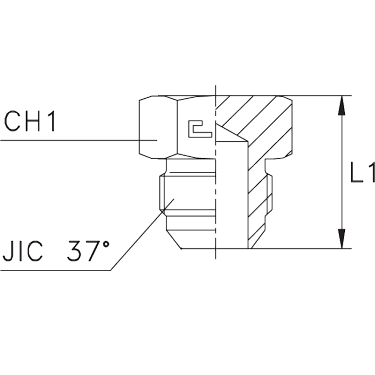 Заглушка с наружной резьбой VF