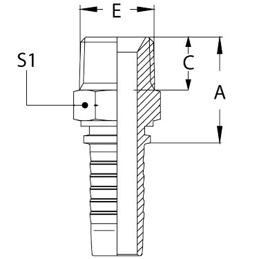 NPTF наружная резьба