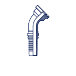 Фланец SFS 6000 угол 45°