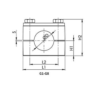 Крепеж для труб одинарный