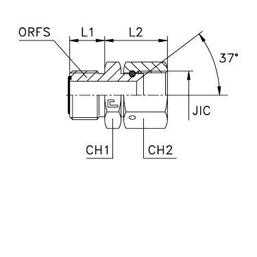 Внутренняя резьба переход на SAE J514