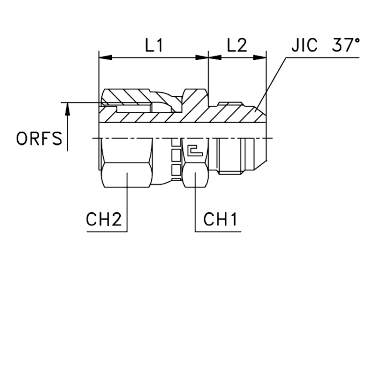 Переход на SAE J514 обжатая гайка