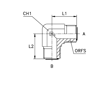 Угловые 90°  проходные