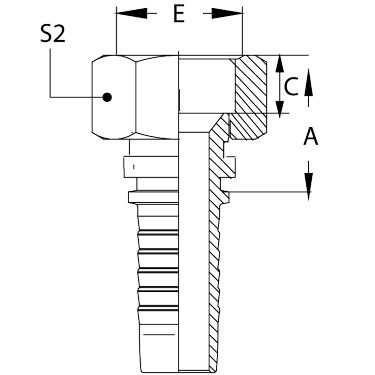 DKI - накидная гайка