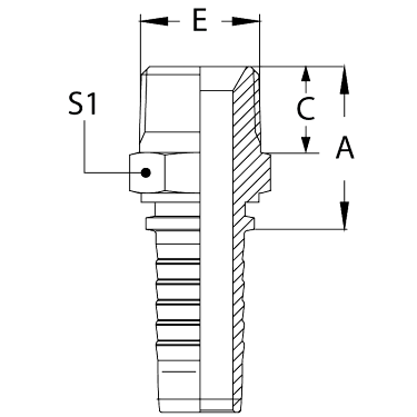 BSPT наружная резьба