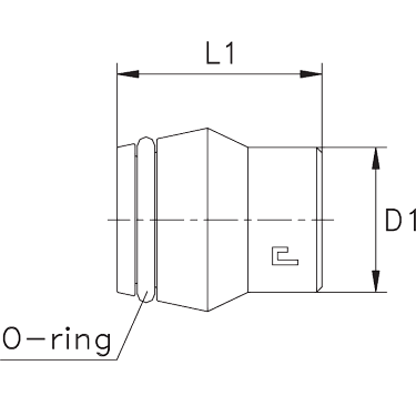 Коническая резьба 24° с упл. кольцом VP