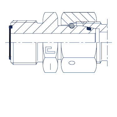 Переход на DIN 2353 внутренняя резьба