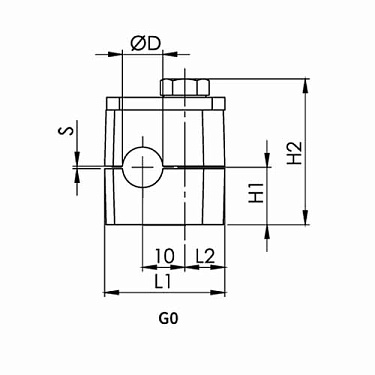 Крепеж для труб одинарный