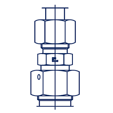 Прямые гайка-штуцер